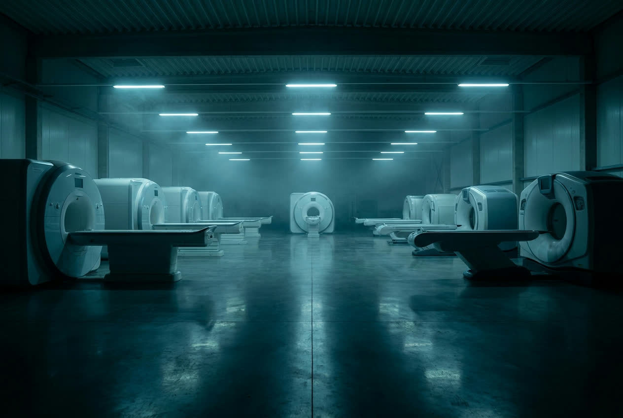 Inspected medical imaging equipment showroom