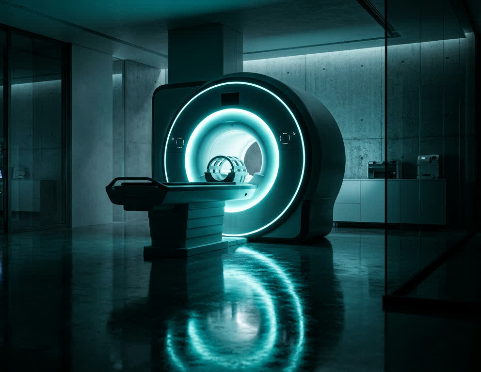 MRI Machines in a dark imaging suite