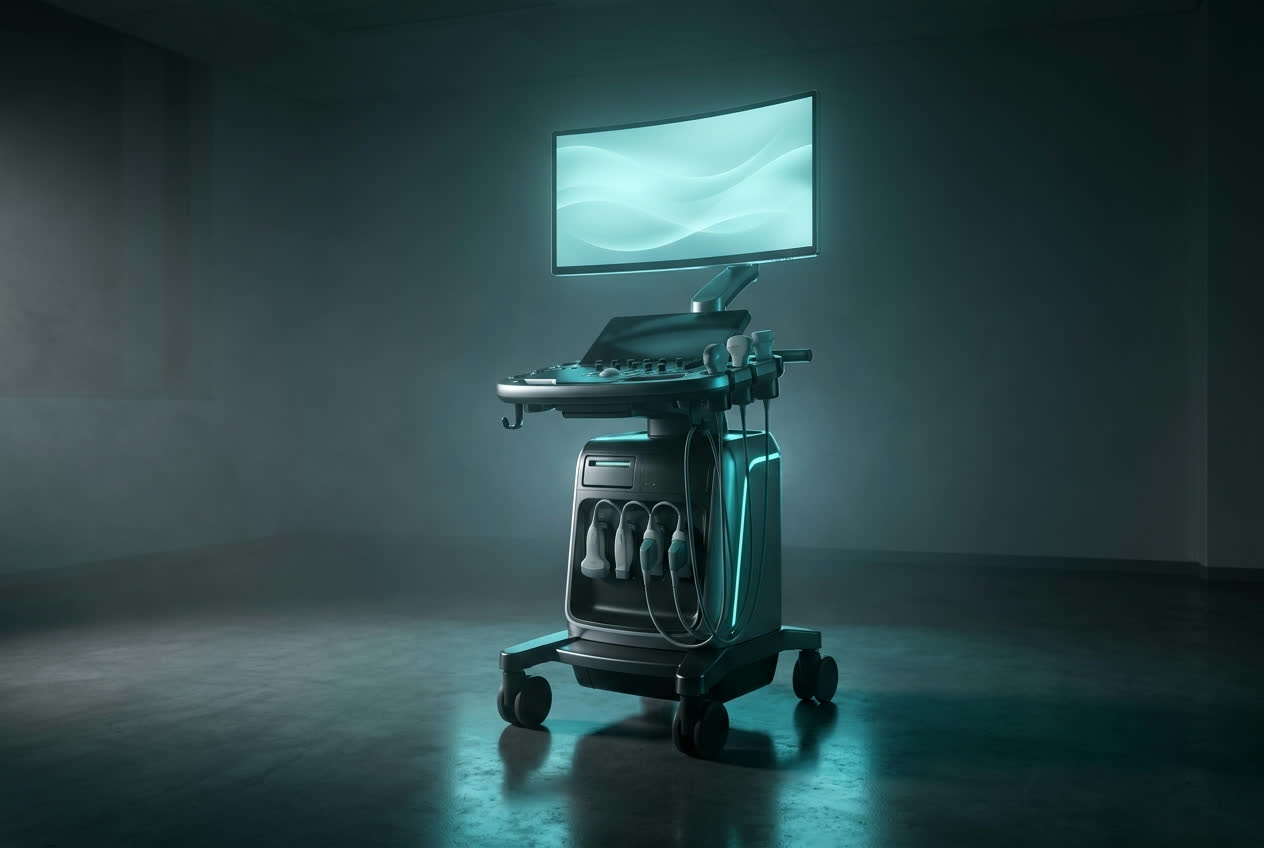 Ultrasound in a dark imaging suite